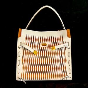 Tory Burch Lee Radziwill Cut Out Double Bag